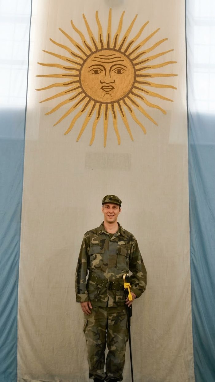 Durante mi servicio en el Ejército Argentino.